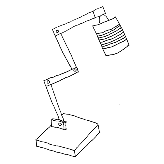 Lamp gemaakt door een kind