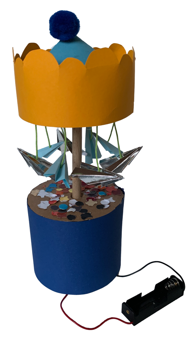 draaiende carrousel illustratie